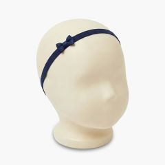 Elastisches Haarband Babys kleiner Schleife Marineblau