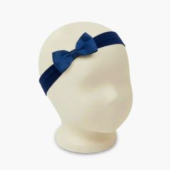 Elastisches Turban-Haarband Schleife Marineblau