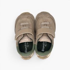 Zapatillas Blanditos suela dentada elásticos y tira adherente Nerz