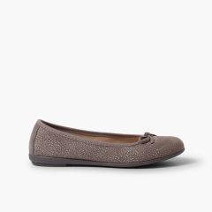Silberne Ballerinaschleife Grau