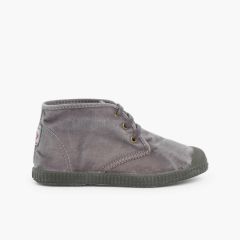 Winter-Schnürstiefel für Kinder Grau