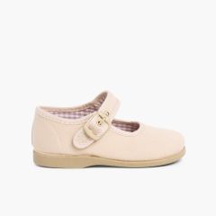Merceditas de Canvas für Mädchen Sand