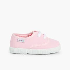 Kindersneakers mit Schnürsenkeln Rosa