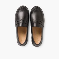 Schulschuhe für Jungen, Mokassins-Stil Schwarz