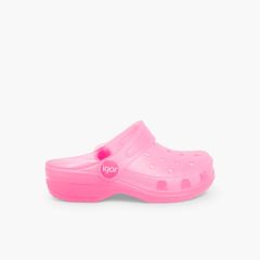 Gummi-Clogs für Kinder Fuchsia