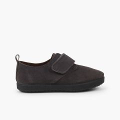 Lässiges Klebeband Blucher aus Veloursleder Grau