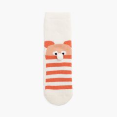 Antirutschsocken mit Rüschen und Bärenpompon Cava