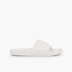 Igor Flipflop mit breitem Riemen, Strandmodell Weiß