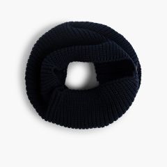 Strickschal-Kragen Marineblau