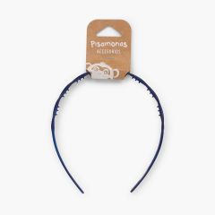 Geflochtenes starres Stirnband Blau