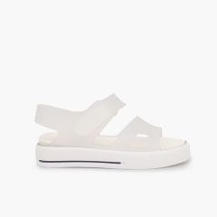 Malibu Shoe Type Gummisandale Weiß