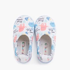 Geschlossene Sneaker im Neopren-Stil mit Print Weiß