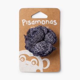 Haarspange mit Stoffblume Marineblau