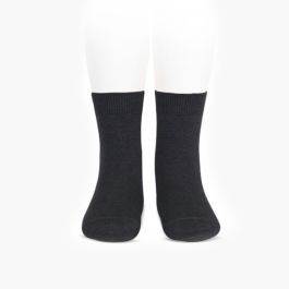 Kurze Socken für Jungen, Uni Anthrazit