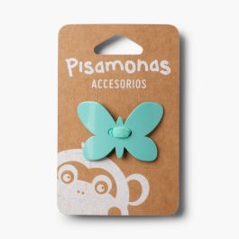 Haargummi mit Schmetterling aus Haar Grün