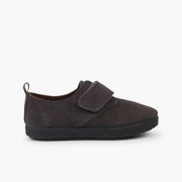 Lässiges Klebeband Blucher aus Veloursleder Grau