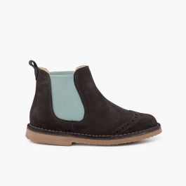 Chelsea Boots mit seitlichem elastischem Einschnitt Grau