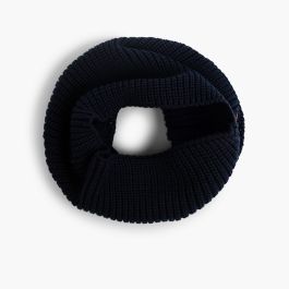 Strickschal-Kragen Marineblau