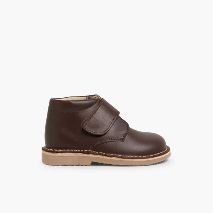 Desert Boots Schule-Wildlederstiefel mit Klettverschluss