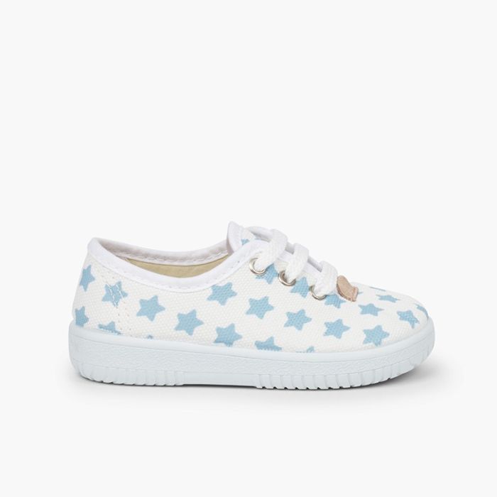 Sneaker mit Sternen aus Canvas für Kinder
