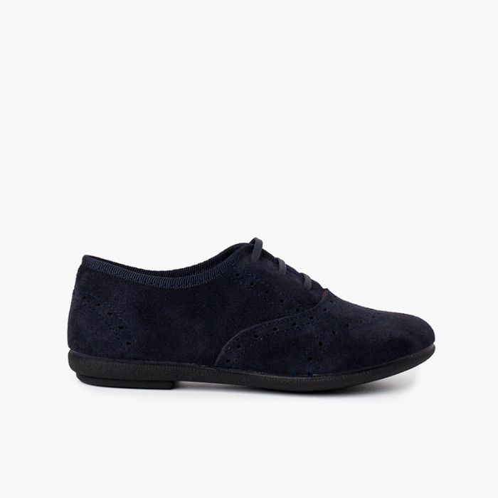 Blucher Schuhe für Mädchen und Damen aus Veloursleder