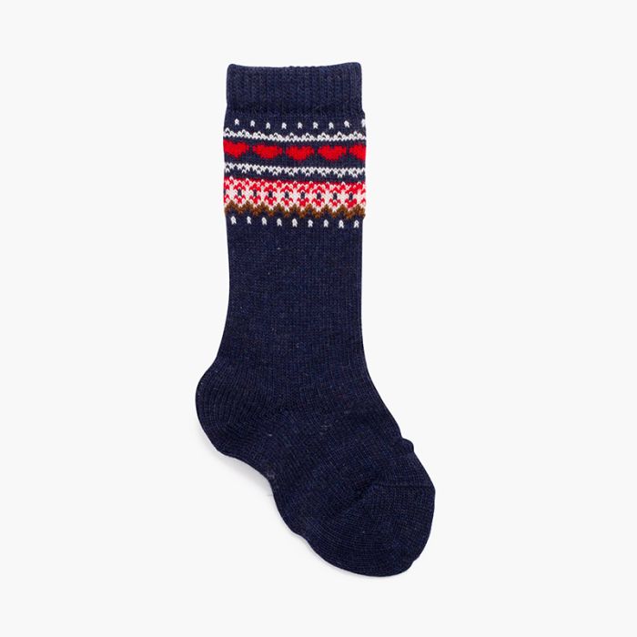 Hohe Socken mit Greca-Detail