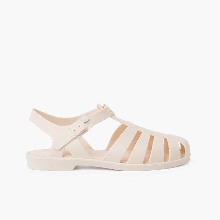 Klassische matte Biarritz-Strandsandale für Damen