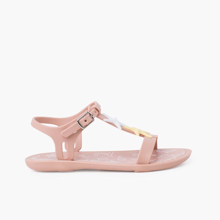 Tricia-Sandalen mit Sternen in pudrigen Farben