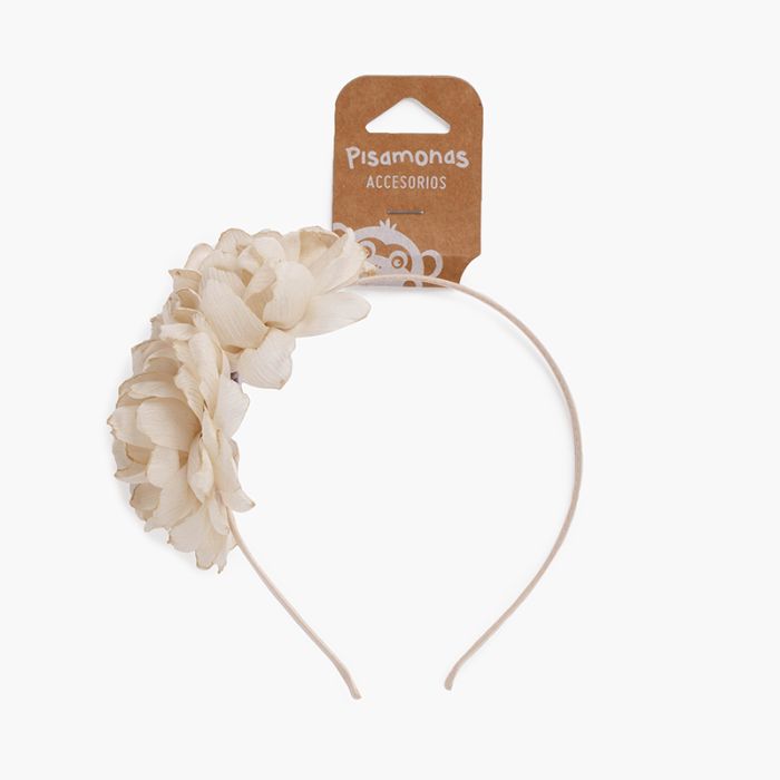Dünnes Stirnband mit Blumen