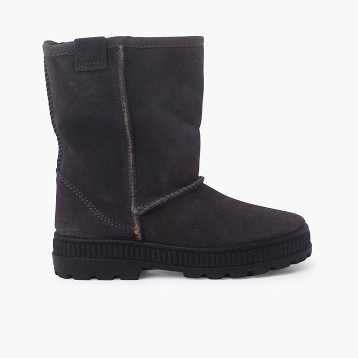 Australische Stiefel mit breiter Sohle und flauschigem Futter
