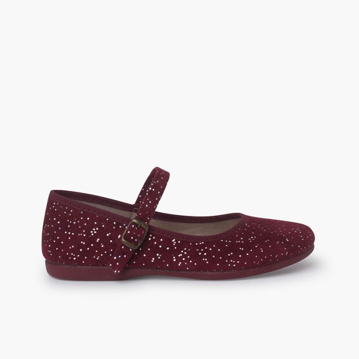 Glitzernde Mary Janes mit Schnallenverschluss