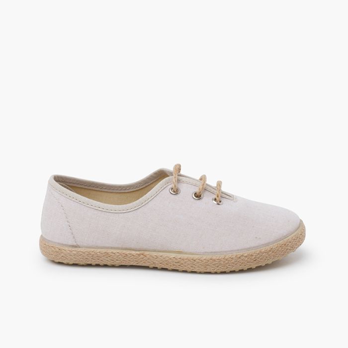 Blucher-Schuhe für festliche Anlässe mit Espadrillesohle