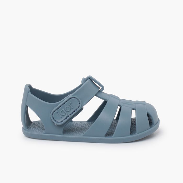 Nemo Jelly-Sandalen mit dünner Sohle und Klettverschluss