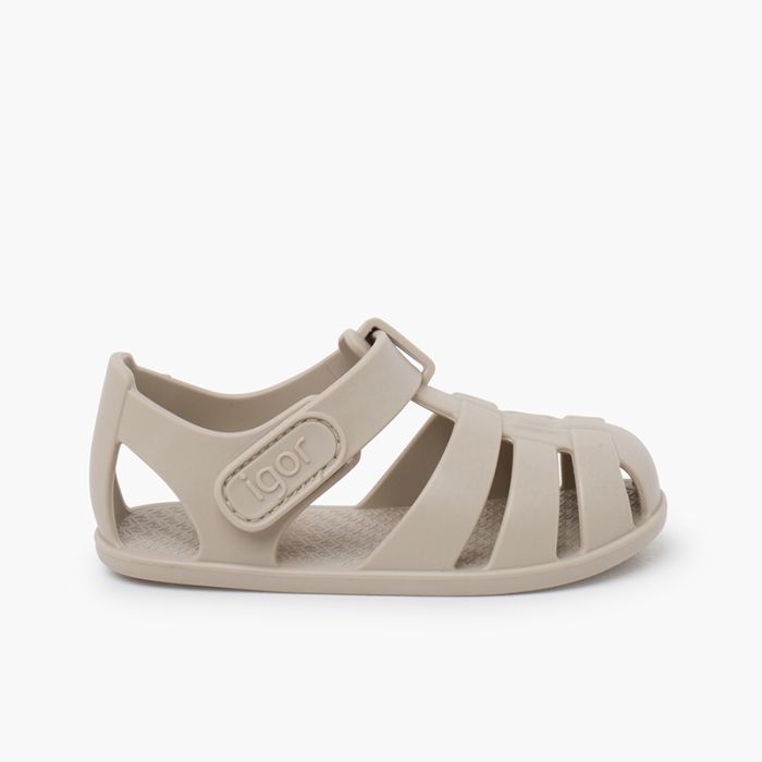 Nemo Jelly-Sandalen mit dünner Sohle und Klettverschluss