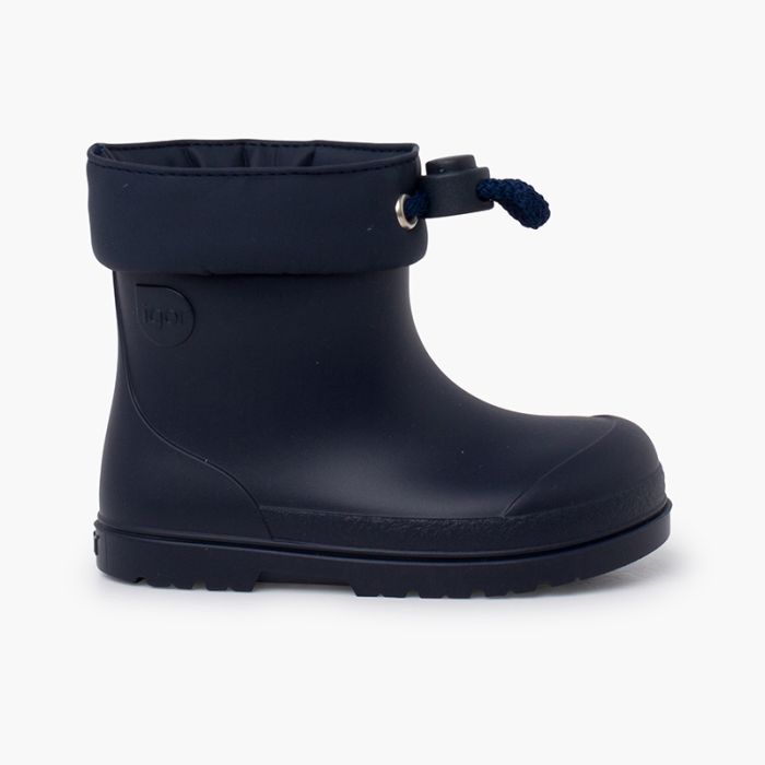 Barfuß-Regenstiefel mit verstellbarem Schnürverschluss