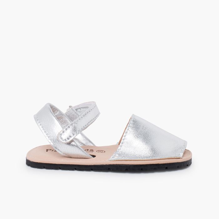 Weiche metallische Avarcas-sandalen flexibler Sohle