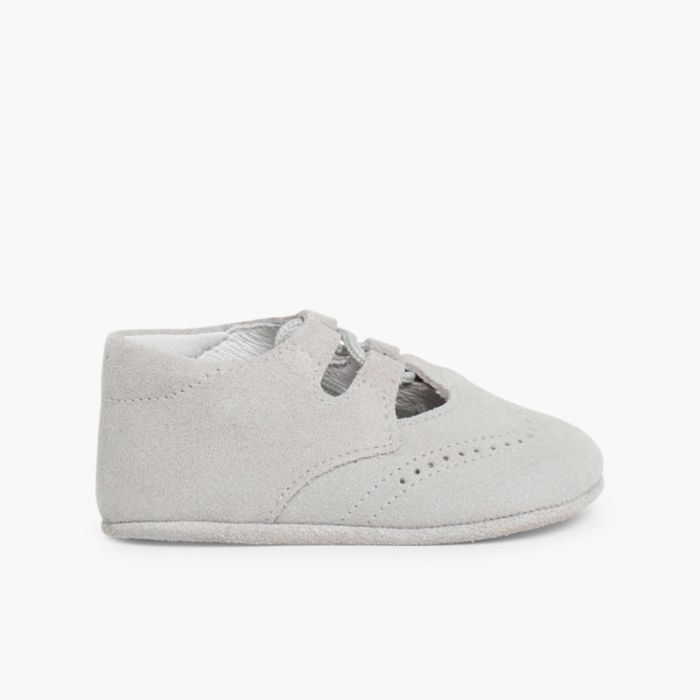 Baby Schuhe mit Riemchen aus Wildleder Englisch