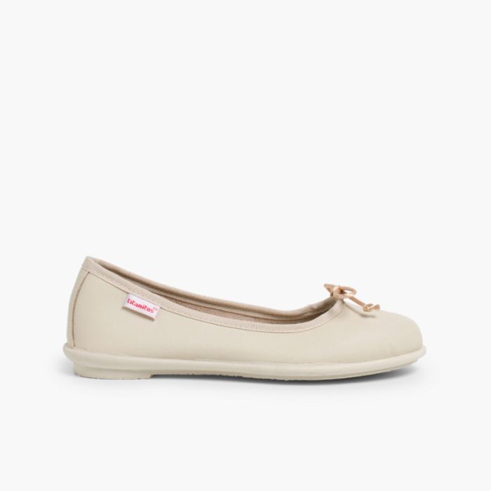 Ballerinas Waschbare Ballerinas aus Leder für Mädchen