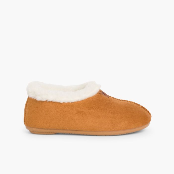 Bamara Hausschuhe mit Schafsfellimitat-Futter