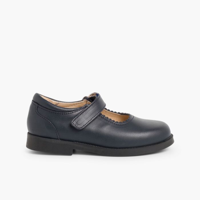 Mary Janes Schulschuhe für Mädchen mit Klettverschlussriemen