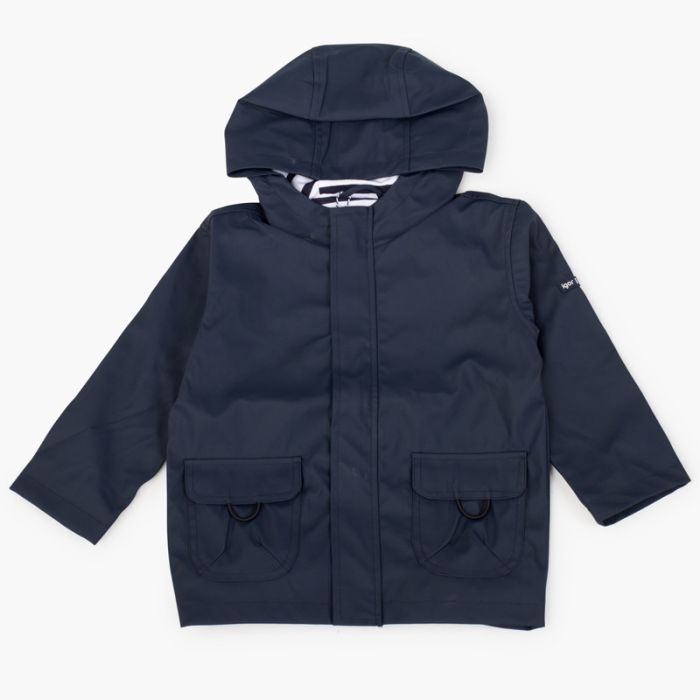 Regenjacke für Kinder mit Taschen und Reißverschluss