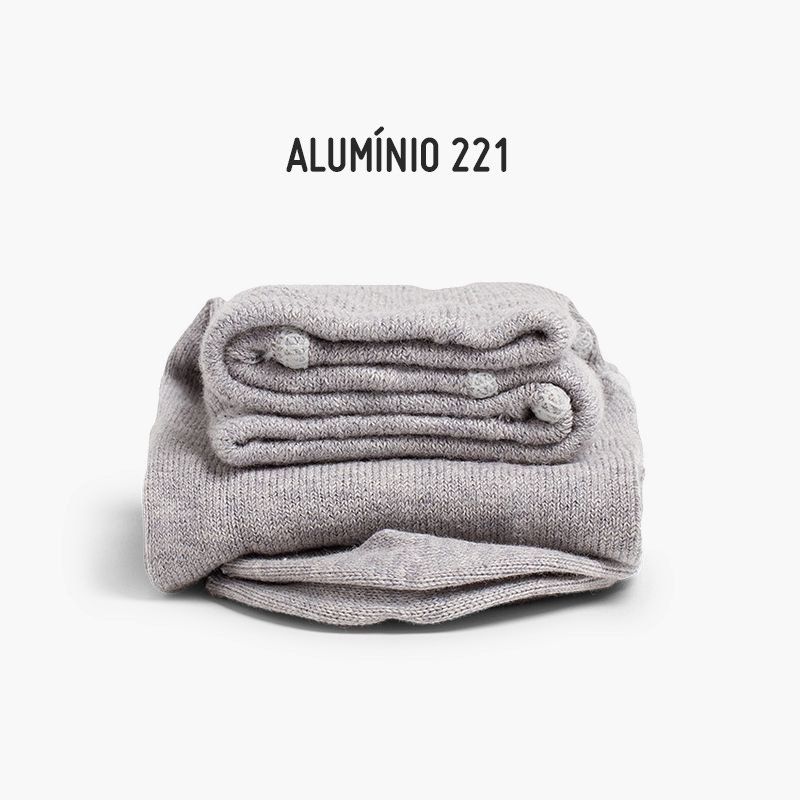 Einfarbige Kinderstrumpfhosen Aluminium