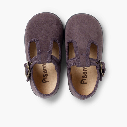 Klassische Babyschuhe Jungen aus Serratex Grau