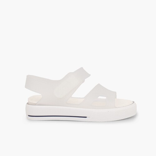 Malibu Shoe Type Gummisandale Weiß