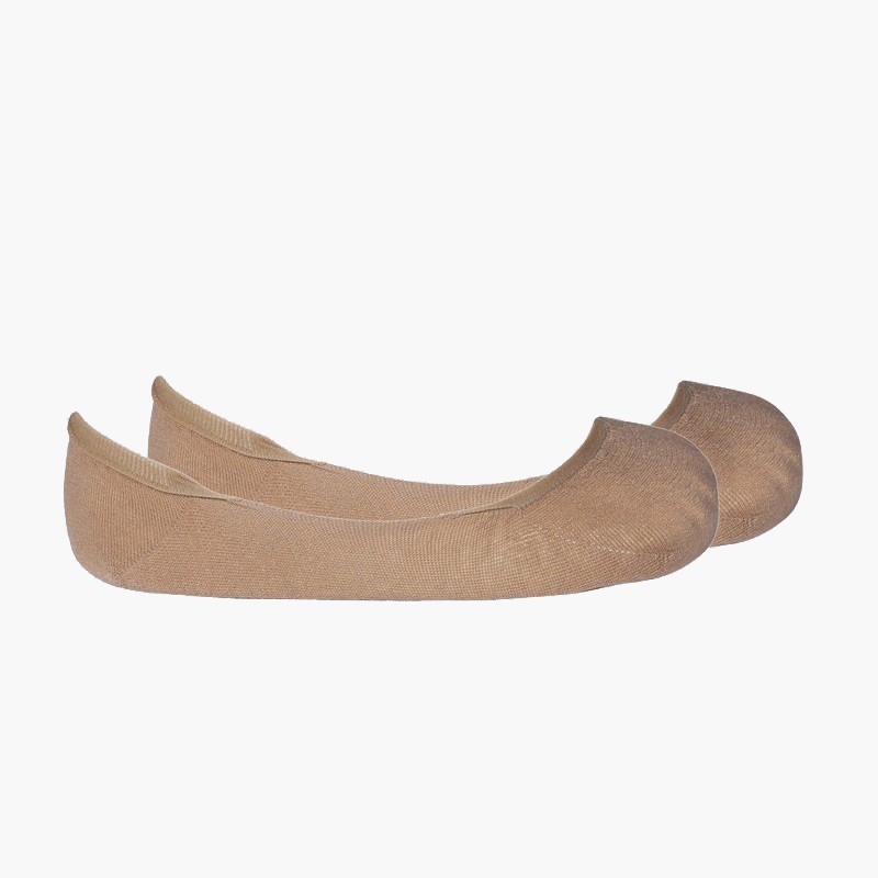 Unsichtbare Socken für Jungen Mokka