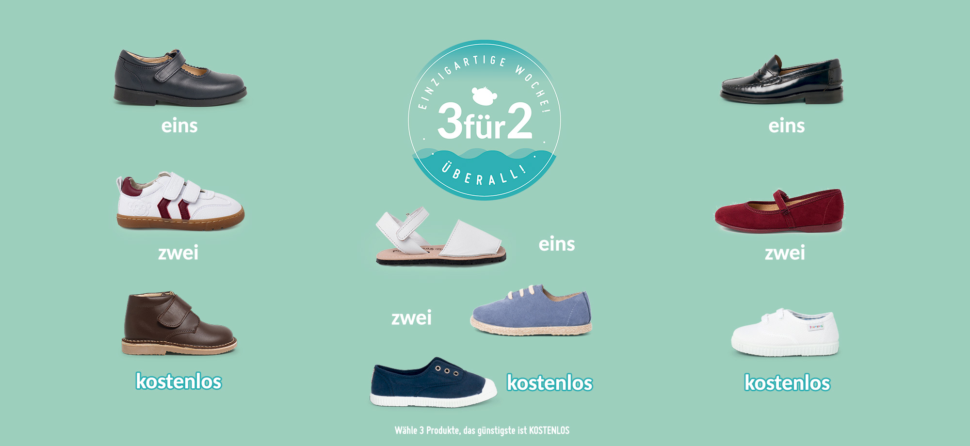 Packs 3 für 2 August 2025