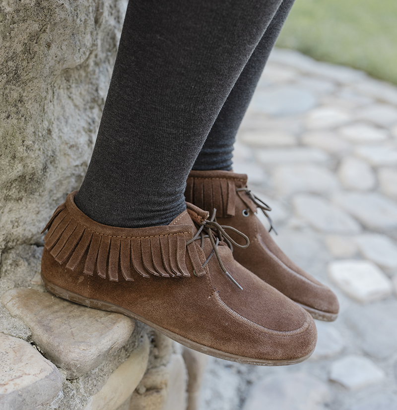 Stiefeletten mit Fransen